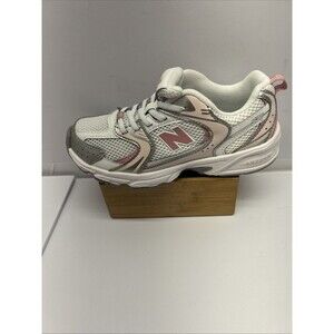 New Balance Kids 530 Bungee Sneakers Pink/Silver/White Size 1.5 New PZ530EC
